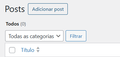 Imagem mostrando o botão 'Adicionar novo post'.
